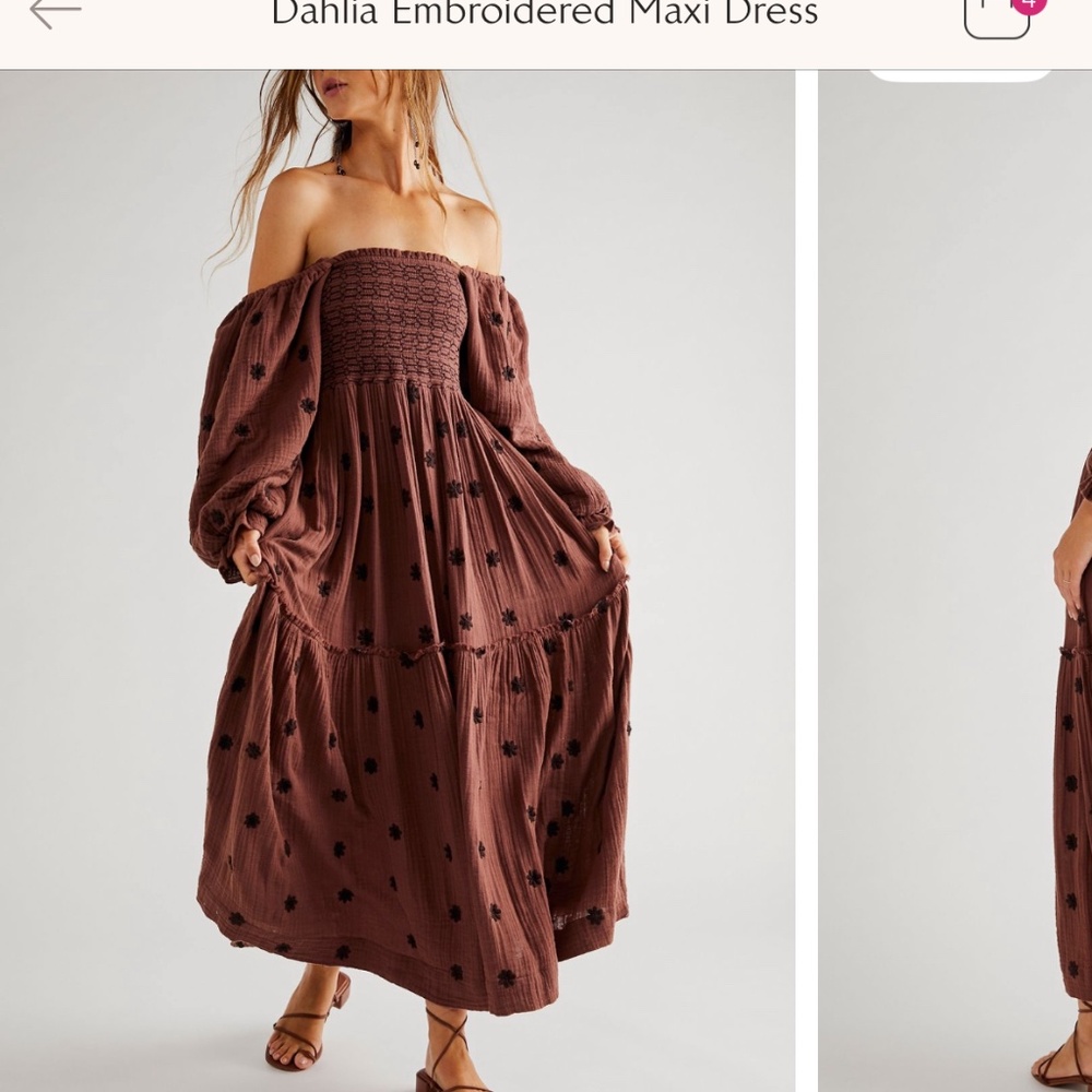 Dahlia Embroidered Maxi Dress Free people XL